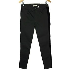 Madewell Skinny Velvet Tuxedo Stripe Jeans Pants